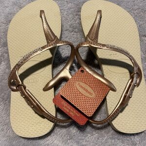 Havaianas Metallic Flip Flops